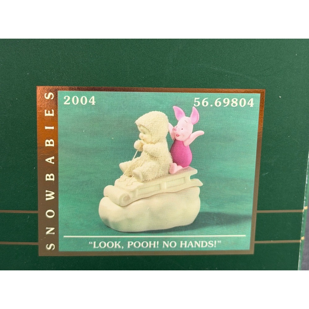 Dept 56 Snowbabies: Disney Piglet-Look Pooh No Hands, Figurine 56.69804, NIB